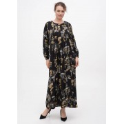 Чорна кежуал сукня Juliet deluxe з малюнком 33417-02